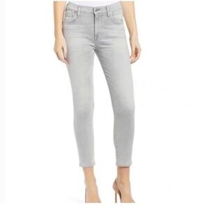 Citizens of Humanity Rocket Crop Highrise Skinny Jeans in Grey Women’s Size 28